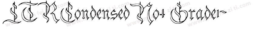 LTRCondensedNo4 Grade1字体转换